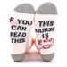 Nurse teacher cotton mid-tube socks sole letter jacquard leisure sports socks_vogvips.com
