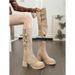 Nude Heel For Women, Autumn And Winter Long 2025 New High Tube Detachable Two-Way Short Boots, Slim Boots_vogvips.com