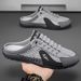 Half Summer New Soft Sole Sports Casual Agan Board Shoes Slip-On Loafers Men's Slippers_vogvips.com