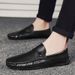 British Casual Korean Style Slip-On Loafers Summer Driving Trendy Men's Shoes Wholesale Breathable Comfortable_vogvips.com