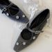 Sheepskin Version Square Toe Heightened Silver Mary Jane Shoes For Women Rhinestone Flower One Strap Shallow Mouth Shoes_vogvips.com