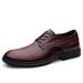 Euro Step 2025 Spring And Autumn Men's Business Fashion British Style Top Layer Cowhide Lace-up Oxford Embossed Leather Shoes_vogvips.com