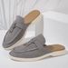 Spring Women's Closed-Toe Mules - Slip-On Loafers With Cushioned Insole, Casual House Slippers & Outdoor Slides_vogvips.com