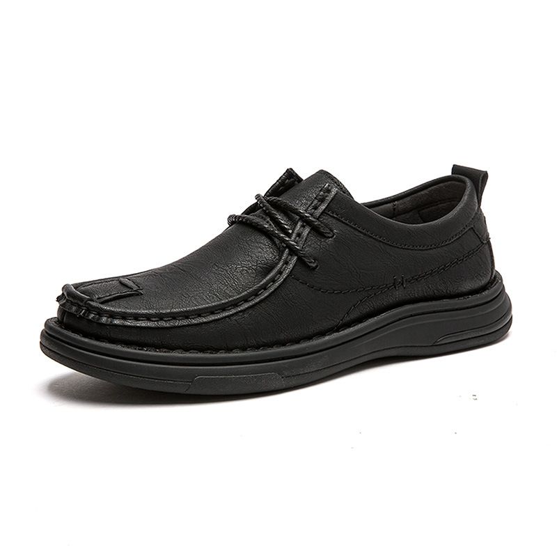 Plus-Size Men's Shoes For Middle-Aged And Elderly Dads, Slip-On Soft-Soled Loafers, Men's Casual Leather Shoes_vogvips.com