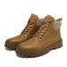 Light Luxury Men's Martin Boots Retro Medium Help Light Luxury Outdoor Non-slip Tooling Boots Leather Boots Men's Shoes_vogvips.com