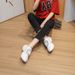 Rodis 26 New Model RhinestNewe Square Buckle Chunky Sole Height-Increasing Sneakers FashiNew Women's Shoes New_vogvips.com