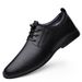 Leather Shoes Thin Leather Formal Men's Shoes Soft Sole Strap And Single Layer Leather Men's Casual Shoes_vogvips.com