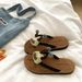 Cute Cartoon Polka Dot Women's Flip-Flops For Outdoor Wear, 2026 Summer New Style, Flat Beach Versatile Sandals_vogvips.com
