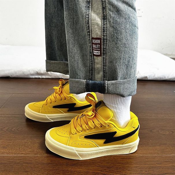 Women's Korean Style Skateboard Shoes New Casual Fashion Trendy Street Style Versatile Sports Autumn Shoes_vogvips.com