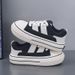 Spring Autumn New Little White Versatile Canvas For Female Students Instagram Trendy And Fashionable Songcake Casual_vogvips.com