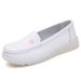 New Leather Soft-soled Nurse Shoes White_vogvips.com