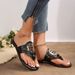 plus Size Women's Flip Flops Flat Versatile Indoor Outdoor Slip-On Lightweight Shoes_vogvips.com