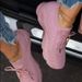 flying woven shoes flat heel mesh solid color low top round toe mesh shoes couple shoes_vogvips.com