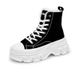 Men's Shoes new style shoes thick soled canvas couple shoes closed toe high top large size women's shoes suede snow boots_vogvips.com