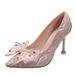 2024 New Fashionable European And American Style Party Heel Women's Shoes, Ultra High Heel, Shallow Mouth, Pointed Toe,_vogvips.com