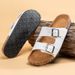 Classic Unisex Slippers Comfortable Summer Cork Shoes For Men Outdoor Sandals Plus Size 36-46_vogvips.com