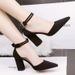 Pointed-toe High-heeled Shoes Women, 2026 New Summer Design, Unique Stylish, Chunky Heel, Suitable For Pairing With_vogvips.com