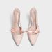 Stunning High-heeled Shoes For Women With A Unique Design, 2026 New Model, Pointed-toe Satin Bow Sandals_vogvips.com