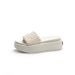 Women's Flat Slip-on Beach 2026 Summer New Style, Seaside Woven Platform Sandals, Korean Fashion Trend_vogvips.com