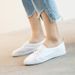 First-layer Cowhide Casual Comfortable Versatile Genuine Leather White Shoes Women, 2026 New Model, Suitable Spring,_vogvips.com