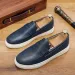 Men's Casual Lightweight Breathable Sneakers Men's Versatile Trendy Slip On White Shoes_vogvips.com