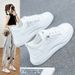 New Breathable Small White Women S Thick Bottom Board Casual Sports Thin Tennis Shoes_vogvips.com