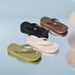 Women's Summer Flat Flip-flops, European And American Ins-style, EVA Outdoor Thong Beach Sandals, Comfortable Ins-style_vogvips.com