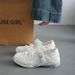 2026 Spring Summer Lightweight Mesh Upper Women’s Casual Low Top Sneakers With Adjustable Hook-and-Loop Fastening And PVC Outsole For Warm Weather_vogvips.com