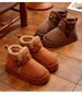 Snow Boots For Women 25New Autumn And Winter Cotton Shoes With Fleece Added_vogvips.com