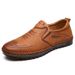 European Warm Series Leather Autumn Casual Loafers Cotton With Fleece Lining Warm Non-Slip Men's Shoes_vogvips.com