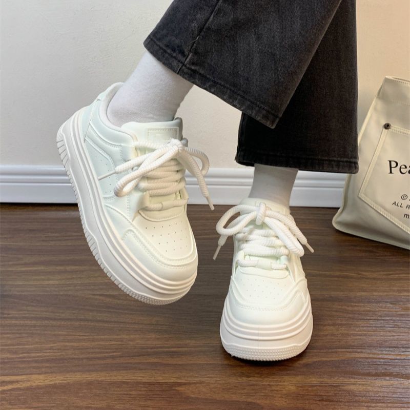 New Must Have White Shoes For Women Original Design Thick Soled Casual Shoes Versatile Chic Sports Shoes For Women_vogvips.com