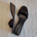Round-toe Slip-on Wedge Heel Open-toe Outdoor Sandals For Women, 2025 Summer New Vintage Simple Women's Slide Sandals_vogvips.com