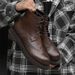 Martin Boots High-top Shoes Retro Short Boots Business Dress Thick-soled Heightening Casual Leather Shoes_vogvips.com