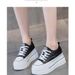 Cross-border Foreign Trade Women's Height-increasing White 2026 New Casual Popular Platform Thick-soled Breathable_vogvips.com