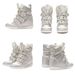 Women's High Top Casual Shoes European American Style Rhinestones Punk Star Rivet Velcro Hidden Wedge Heel Thick Sole_vogvips.com
