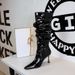 Women's Tall Boots, Pleated Stack Boots, Fine Heel High Heel Iron Toe Fashion Boots, Wide Calf High Calf Boots, Riding Boots_vogvips.com