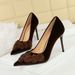 SEVEN BIG TREES Women's Elegant Pointed-Toe Floral Suede High Heels - Vintage Chinese Style Pump Shoes For Banquets (Black, Coffee, Sizes 34-40)_vogvips.com