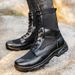 European Warm Series Spring Summer Combat Men Breathable Mesh Work Security Inspection Outdoor Hiking Martin Boots Training Tactical Shoes_vogvips.com