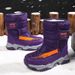 Boys' Snow Boots, Winter Styles, Children's Cotton Shoes With Thick Fleece, Girls' Warm Boots, Medium And Large Children's Non Slip Cotton Shoes_vogvips.com