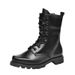 European Warm Series Leather Outdoor Autumn Winter Fleece Lined Warm High-top Wool Combat Boots Men's Security Cotton Shoes_vogvips.com