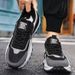 Men's Breathable Mesh Casual Sneakers With Thick Sole For Comfort And Style, Lightweight And Supportive For Daily Wear_vogvips.com