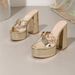 Elegant Gold High Heel Sandals For Women - Sexy Square-Toe Strappy Stilettos With Platform (EU 35-42)_vogvips.com