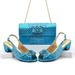 Women's Fashion High Heels Sandals Party Wedding Event Matching Rhinestone Embellished Flower Buckle Dress Shoes Bag Set_vogvips.com