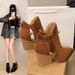 Retro Hollow Breathable Roman 2025 Summer New European And American Style Pointed Toe Large Size Chunky High Heel_vogvips.com