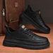 Autumn 2024 New Low-top Casual Sneakers British Business Leather Shoes Men's Fashion Workwear Martin Boots_vogvips.com
