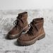 Women's Short 2024 New Martin Slim Spring And Single Ankle Boots Winter Autumn Flat Lace-up_vogvips.com