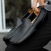 Breathable Mocasines Casual Loafers Leather Shoes For Men Slip On Formal Italian Driving Flat Chaussure Homme_vogvips.com