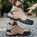Autumn And Winter Casual Shoes For Men, High-Top Waterproof Hiking Shoes, Wear-Resistant Climbing Sneakers, Outdoor Hiking Shoes_vogvips.com