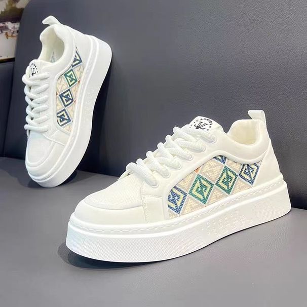 Men's Spring Mesh Breathable Trendy Brand High-end And Versatile Casual Board Shoes Men's Lightweight Sports Soft Soled White Shoes_vogvips.com