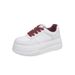 Senior Sense Thick Sole Small White Shoes Women Fashion All Tie Tie Belt Comfortable Light Leisure Sports Shoes_vogvips.com